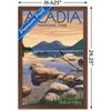 Trends International Lantern Press - Acadia National Park, Maine, Jordan Pond Framed Wall Poster Prints - 3 of 4