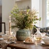 LuxenHome Rustic Brown and Green Stoneware 8.1-Inch Tall Indoor and Outdoor Bowl Vase - 3 of 4