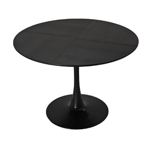NicBex Modern Round Dining Table with Four Patchwork Tabletops and Metal Base - 1 of 4