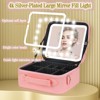 Generic Travel Makeup Bag with Light Up Mirror,Makeup Travel Case with adjustable dividers - 3 of 4