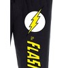 DC Comics Men's The Flash Vintage Superhero Logo Loungewear Pajama Pants Black - image 3 of 3