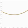 Black Bow Jewelry 2mm 14k Yellow Gold Round Omega Chain Necklace - 2 of 4