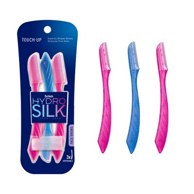 Schick Hydro Silk Touch-Up Dermaplaning Tool with Precision Cover - 3 ct