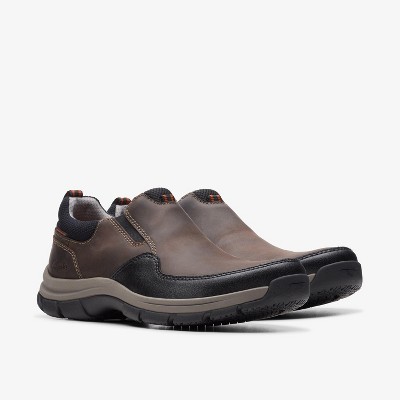 Clarks Mens Walpath Step Dark Brown Leather Shoes 10 Medium — фото 4