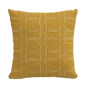 18"x18" Skyline Furniture Square Outdoor Throw Pillow Citrine: Geometric, Woven, Zipper Closure - 1 of 4