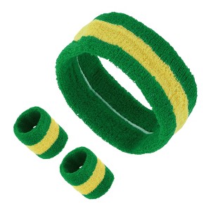 Unique Bargains Sweat Sport Headband with Wristband 1 Set - 1 of 4