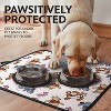 LunaLulinlk Dish Drying Mats, Pooh & The Gang Print Black Mesh Back, Ultra Absorbent 16” x 18” Counter Drying Mat, 2 Count - 4 of 4