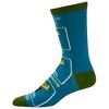 Crazy Dog T-Shirts Men's Chance Of Fishing Socks Funny Father's Day Boating Bass Fishing Lover Novelty Footwear - 3 of 4