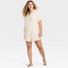 Women's Pointelle Notch Collar Shirt and Shorts Pajama Set - Wild Fable™ - 3 of 3