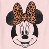 Toddler's Mickey & Friends Distressed Minnie Mouse With Cheetah Print Bow T-Shirt - 2 of 3