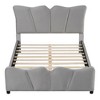 Full Size Upholstered Platform Bed Velvet Upholstered Bed - 3 of 4
