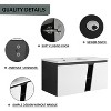 Vynxaria 40' Floating Wall-Mounted Bathroom Vanity With Single Sink,& Soft-Close Cabinet Door - 3 of 4