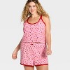 Women's Jersey Tank Top and Shorts Pajama Set - Wild Fable™ - 3 of 3