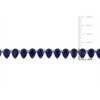EVERLY JEWELRY | Sterling Silver 44.5 CT TGW Created Blue Sapphire Tennis Necklace, 18-inch - 2 of 4