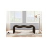 Meridian Furniture,Willow Brown Chenille Fabric Bench - 2 of 4