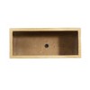 AZL1 Life Concept Planters Handmade Rectangle Planter Box with Drainage Hole Travertine Finish, Beige, 31.25"*15.75"*14.5" - 2 of 4