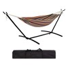 Premium 2-Person Hammock Set with Quick-Lock Steel Stand –Grade Outdoor Lounger for Patio, Camping & Backyard (500lb Capacity + Waterproof Carry Bag) - 2 of 4