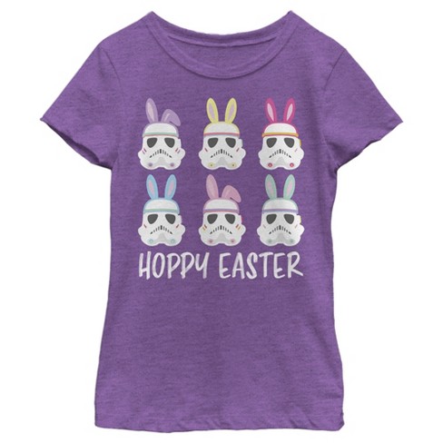 Girl S Star Wars Easter Stormtroopers With Ears Line Up Poster T Shirt Target - easter shirt roblox