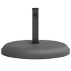 vidaXL Parasol Base Black Plastic and concrete base, iron tube Universal - 4 of 4