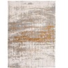 Gray and Gold Abstract Non Skid Area Rug - 4 of 4