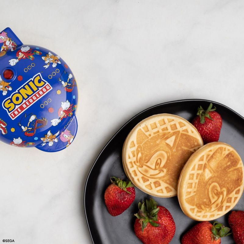 Uncanny Brands Sonic the Hedgehog Mini Waffle Maker, 1 of 6