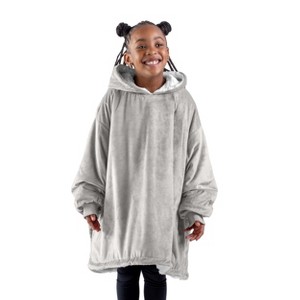 The Bare Homey - Kids Wearable Blanket - Fleece Side Pockets - 1 of 4