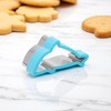 Unique Bargains Biscuit Cutter Medium Dolphin Cookie Cutter Hand Washable Stainless Steel Plastic 3.4"x2"1.6" 1Pcs - 2 of 4