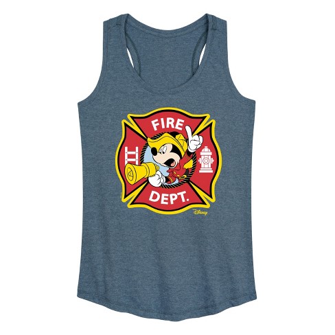 Women's - Disney - Firefighter Mickey Graphic Racerback Tank - image 1 of 4