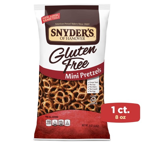 Snyder's of Hanover Gluten Free Mini Plain Pretzels - 8oz - image 1 of 4