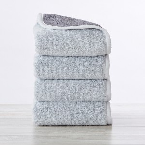 Cotton Two-Toned Plush Towel Set - Great Bay Home - 1 of 4