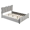 NicBex Twin/Full Size Upholstered Bed Frame with Velvet Headboard and Footboard,Modern Platform Bed with Wooden Slats Support,No-Noise,Easy Assembly - 2 of 4