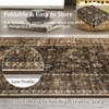 Area Rug Vintage Floral Distressed Print Pattern Rug, Soft Washable Non-Slip Low-Pile Indoor Carpet for Bedroom, Living Room - 4 of 4