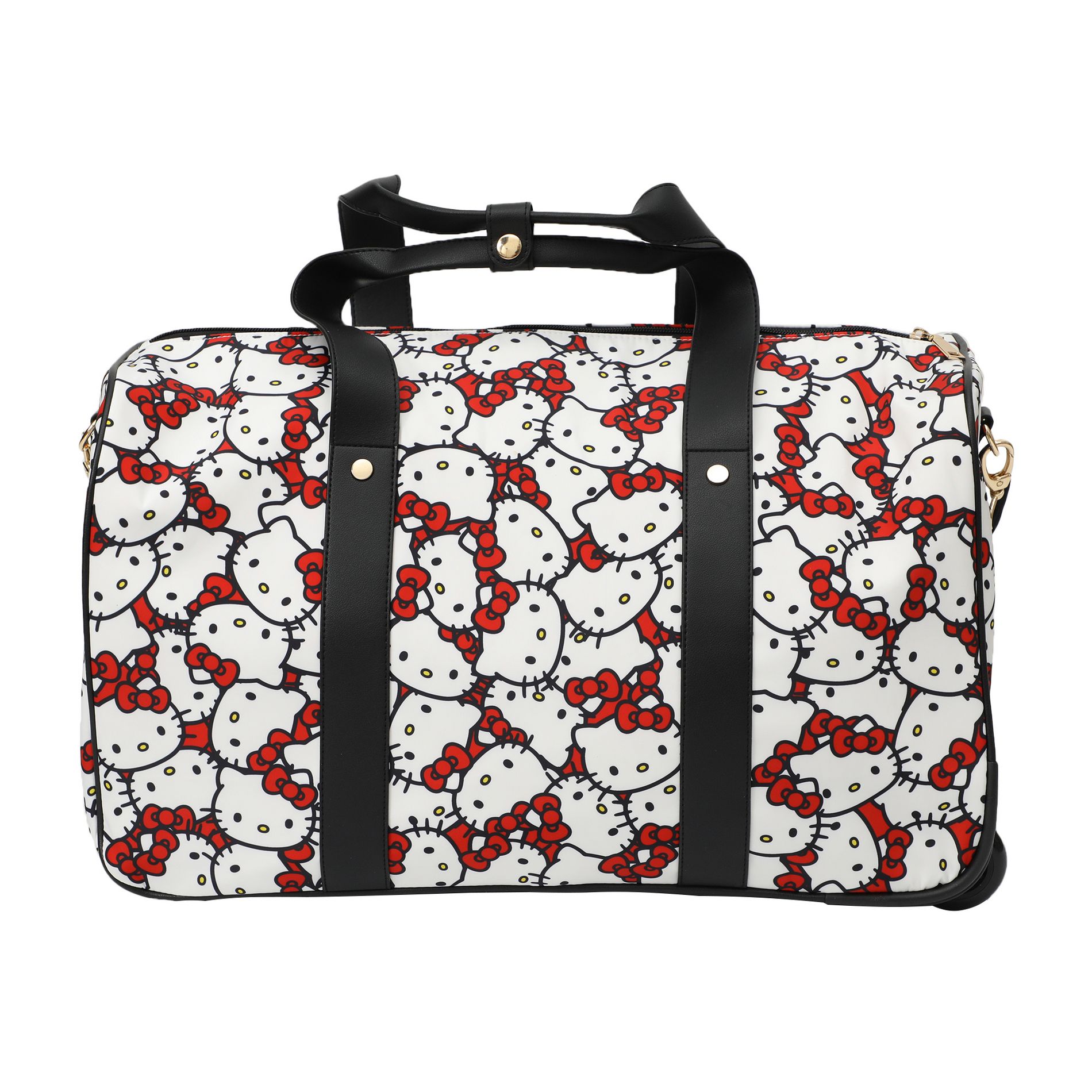 Hello Kitty AOP 17-Inch Wheeled Duffle Bag - Officially Licensed Travel Companion