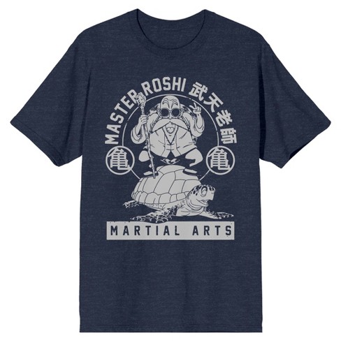 Dragon Ball Z Master Roshi Turtle School Men's Navy Heather T-shirt : Target