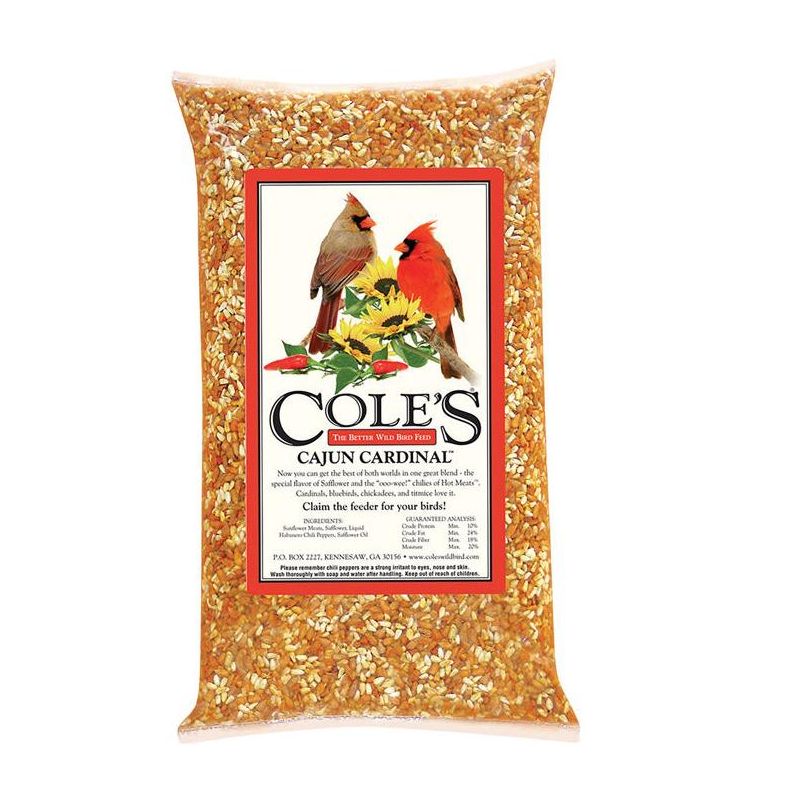 Cole's Cajun Cardinal Assorted Species Sunflower Meats Wild Bird Food 20 lb, 1 of 3