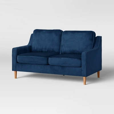 Prescott Loveseat Blue Velvet - Threshold™