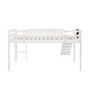 Whisen Twin Size Loft Bed Wood Bed with Slide, Stair and Chalkboard - 4 of 4