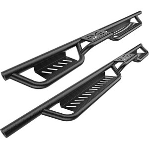 6-Inch Side Steps for 2007-2018 Wrangler JK JKU Unlimited 4-Door, Dual-Step Running Boards Nerf Bars, Black Powder-Coated Steel, Easy Bolt-On Fit - 1 of 4
