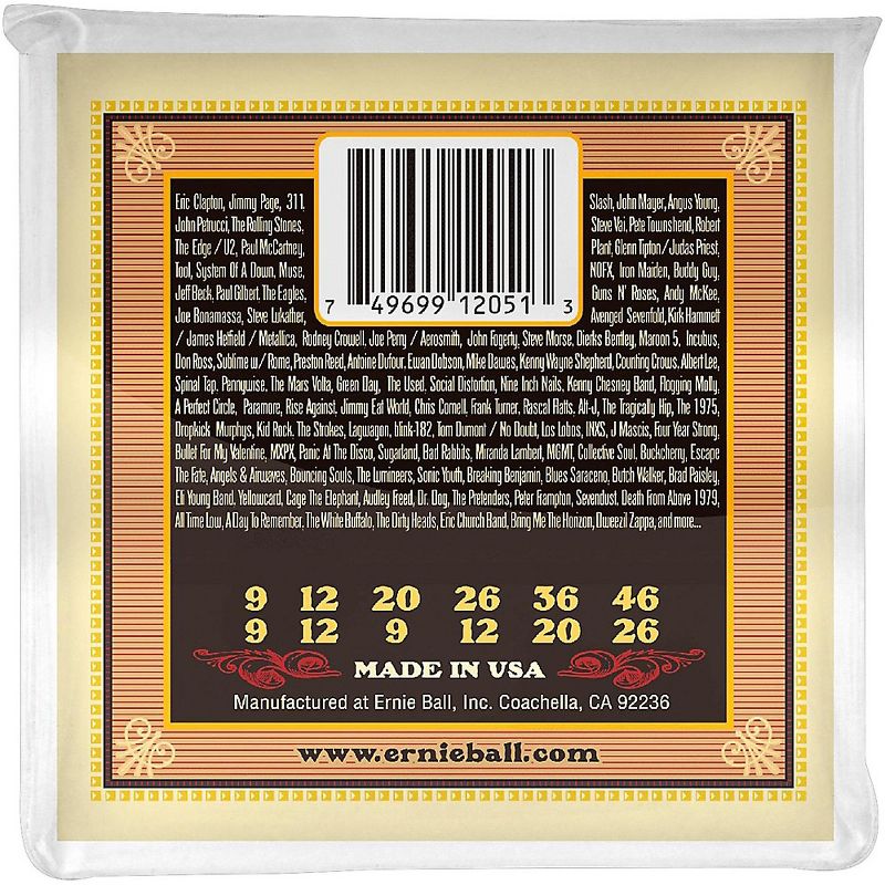 Ernie Ball 2051 Earthwood 80/20 Bronze Silk and Steel 12-String Soft Acoustic Guitar Strings, 2 of 4