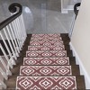 SussexHome Tetra One Design Cotton Anti-Slip Stair Treads, 9” X 28“ - 2 of 4