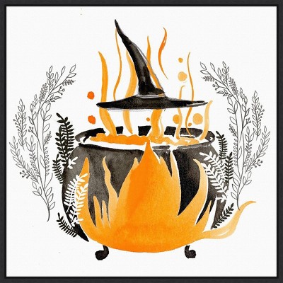 22" x 22" Witchy Mischief Collection C by Jennifer Pax ton Parker Framed Wall Canvas - Amanti Art