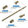 Unique Bargains 6542 High Speed Steel Metric Spiral Point Thread Tap and Twist Drill Bit Sets 4 Pcs - 4 of 4