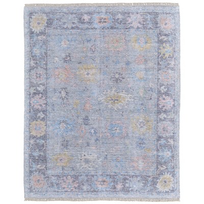 Caldwell Transitional Floral & Botanical Blue/Yellow/Orange Area Rug