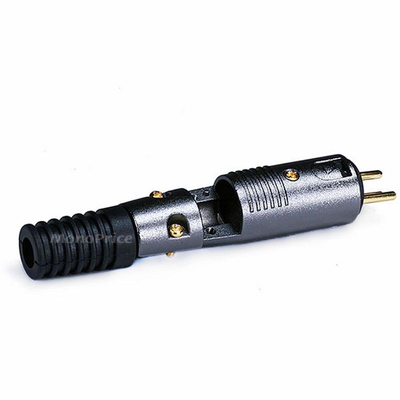 Monoprice 3 Pin XLR Male Mic Connector Gold Plated Pins - Black With Strain Relief Boot For Smooth, Corrosion Free Connections., 2 of 4
