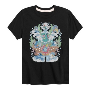 Boys' - Pokémon - Water Starters Group Short Sleeve Graphic T-Shirt - 1 of 4