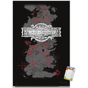 Trends International Game of Thrones - Map Unframed Wall Poster Prints - 1 of 4