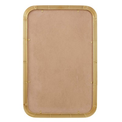 Aurelia Gold Fluted Rectangular Wall Mirror