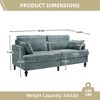 MOONMISS chenille 2-seater wood-legged sofa with LED light, USB charging port and storage bag Living room Bedroom Study room - 2 of 4