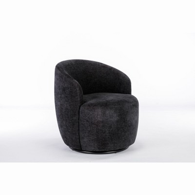 NicBex Chenille Fabric Glider Rocking Chair,Upholstered Swivel Accent Armchairs with Black Powder Coating Metal Ring,Nursing Chair for Bedroom