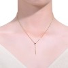 Guili 14K Gold-Plated Sterling Silver Y-Necklace with CZ Spike Pendant in Green, Blue, Gold, or Red—Elegant, Vibrant, and Stylish. - 3 of 3